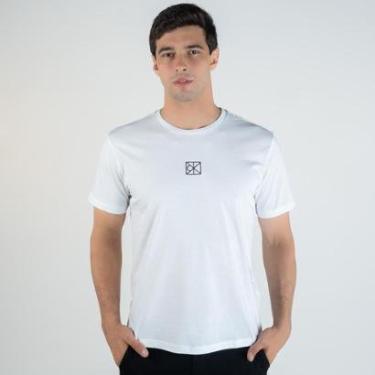Imagem de Camiseta Calvin Klein Rubber Patch Branca-Masculino
