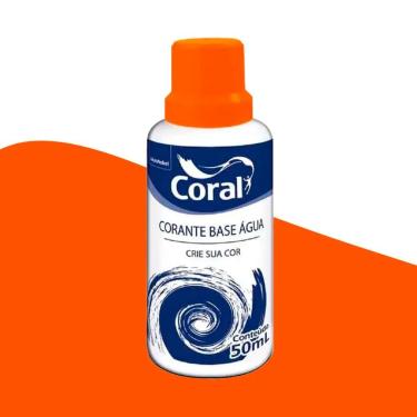 Imagem de Corante Liquido água 50ml Coral Laranja