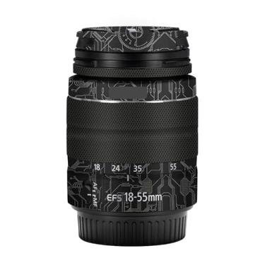 Imagem de EFS 18-55 3.5-5.6 Adesivo de lente de câmera para Canon EF-S 18-55 mm F3.5-5.6 III Película protetora de vinil decalque Skin (Circuit Titanium)