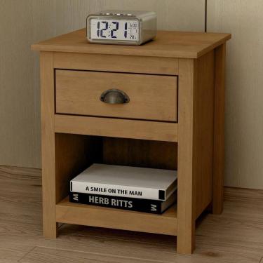Imagem de Mesa De Cabeceira Para Quarto 1 Gaveta Lázio Freijó F07 - Mpozenato