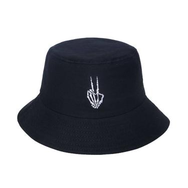 Imagem de Bucket Hat Skeleton Hands Sun Hats, unissex, 58 cm, algodão