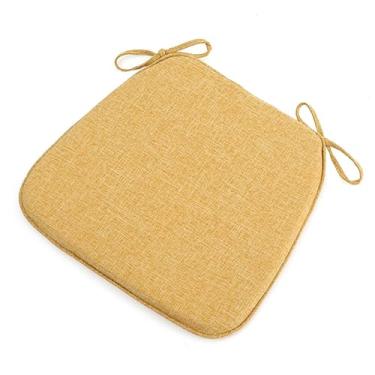 Imagem de Almofadas de cadeira com laços 45 x 43 cm, almofadas de espuma viscoelástica para cadeira de cozinha com laços de 45 cm, almofadas antiderrapantes para cadeiras de jantar, conjunto de 2, 10 e 6, capas