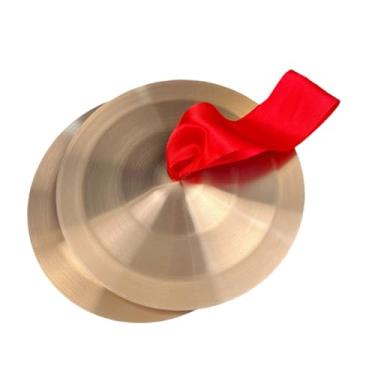 Imagem de Dynwave Címbalos de mão, címbalos de dedo, instrumento de percussão, brinquedos musicais para atividades de dança no palco, 12cm