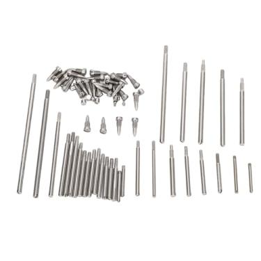 Imagem de KUIDAMOS Kit de Parafusos de Reparo de Fagote Hastes Roscadas Duráveis ​​e Blocos Ranhurados para Instrumento de Sopro 30 X Hastes Roscadas 5 X Blocos Ranhurados para Entusiastas de Música