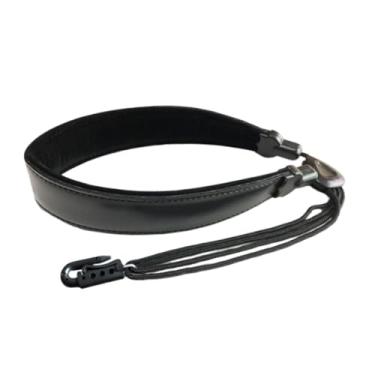 Imagem de Fxzqgnh Correia para Saxofone em Couro PU, Prática, Macia, Ergonômica, E Confortável. Acessório para Instrumento Musical. Correia/arnês para Saxofo, Ombreiras Largas