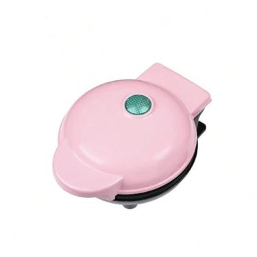 Imagem de Mini Máquina De Assar Forma Elétrica Retro Waffle Coração 110V Cor Rosa