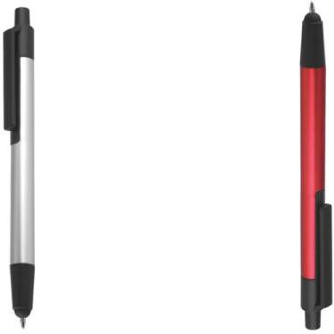 Imagem de Caneta Esferográfica Retrátil em Plástico, Escrita Azul, 0.5mm, Ambidestra, 1 Unidade design moderno para estudos (Laranja e Preto)