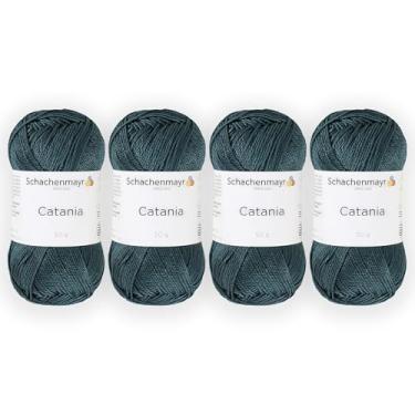 Imagem de 4 novelos/pacote Schachenmayr (SMC) Catania Originals Yarn, cada bola 50 g (125 m), 100% algodão mercerizado para fio de tricô e crochê, peso esportivo, 244 - agave