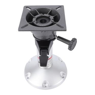 Imagem de HEEPDD Pedestal de Assento de Barco de Alumínio Ajustável, Acessórios de Assento Faixa de de 13-18 pol. Com Giro de 360°, Base de Liga de para Barco de Alumínio Ajustável de Estabilidade Marítima