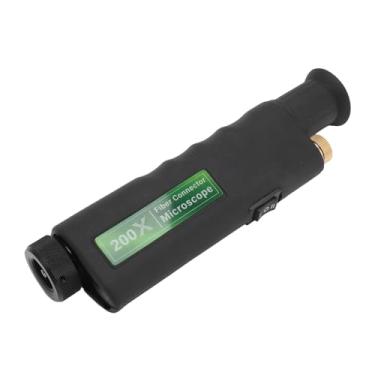 Imagem de Ymiko Microscópio Portátil de Inspeção de Fibra óptica Com Ampliação de 200X 400X para Ferramenta de Análise de Face Final de Conector de Cabo