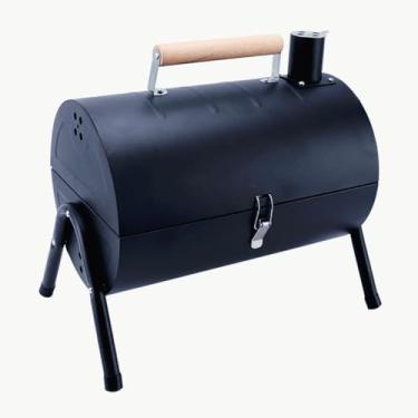 Imagem de Churrasqueira，Churrasqueira Portatil，Chapa Dupla Face Com Chaminé，Fabricado em AçO InoxidáVel de Alta Qualidade，FáCil de Instalar e Remover，Adequado para Acampamentos e Atividades ao Ar Livre