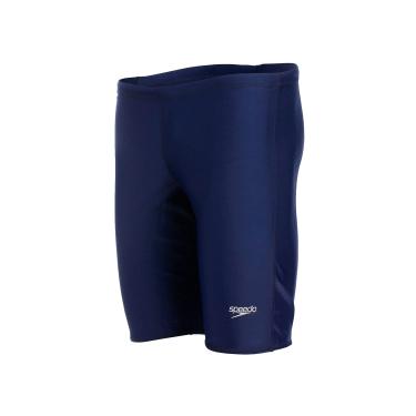 Imagem de Bermuda de Natação, Speedo, Xtra, Lycra Lisa com Lateral Jammer, tamanho PP - Azul