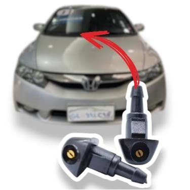 Imagem de Par Brucutu de Água do Capô para para Honda Civic 2007 a 2011