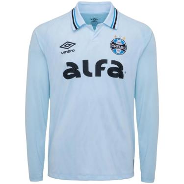 Imagem de Camisa Umbro Gremio Of.2 2025 Manga Longa Torcedor Masculina-Masculino