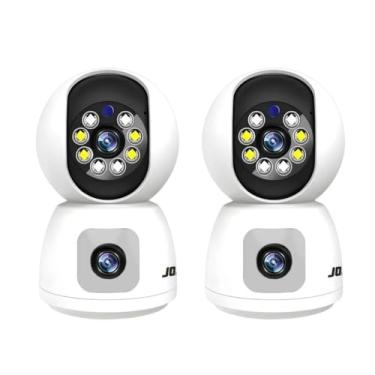 Imagem de ANJ.GG Câmera de Segurança Interna/Externa, Estilo Domo, 1080p HD, Detecção de Movimento, Monitoramento Residencial/Bebê/Pet, L2*2, Wi-Fi/Bluetooth, Visão Noturna 360°, AC/DC, Wi-Fi