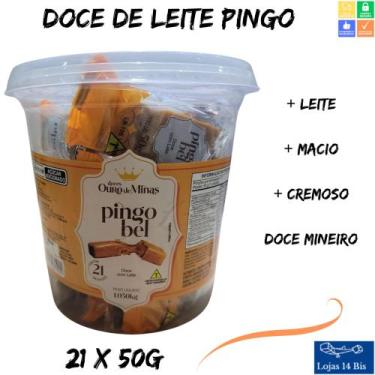 Imagem de Doce de Leite Pingo Bel de Leite Ouro de Minas 1.050 Kg c/21 Unidades 