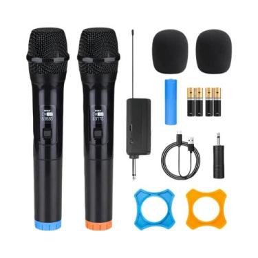 Imagem de Microfones Sem Fio Portáteis 2.4G Kits Dinâmicos Multi-Microfone Para 
