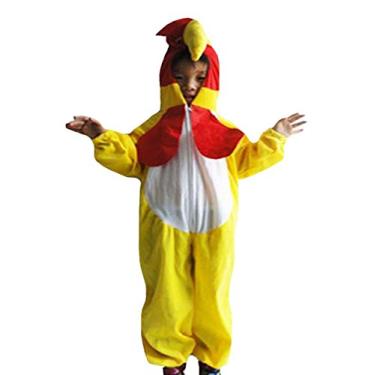 Imagem de Petitebella Fantasia infantil de galinha amarela 2-8 anos (4-5 anos)