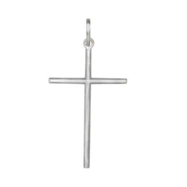 Imagem de Pingente Cruz Palito Prata Legítima 925 - Lojas La&Amp;Ny, 0, 4 cm, Pr