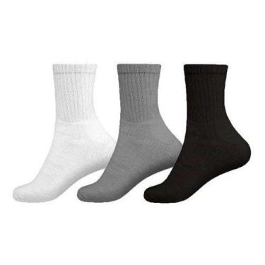 Imagem de Meia Winston Cano Alto Meia Canela Masculino Adulto Lisa 37 ao 44, 37/