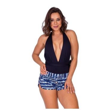 Imagem de Shorts Areia Branca Bio Itacaré Estampado Tie Dye Azul-Feminino