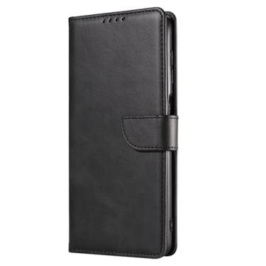 Imagem de Yunir Capa Carteira para S25 Ultra, Suporte para 3 Cartões Com Compartimento para Cartão de Crédito, Capa Protetora para Carteira S25 Ultra Com Porta-cartões, Fólio de Couro Com (Preto)