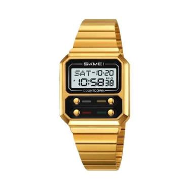 Imagem de Relógio Digital Masculino Vintage SKMEI 2448 Com Calendário Luminoso E