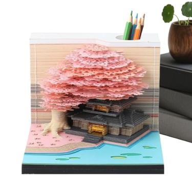 Imagem de Calendário Time Piece 2026 - Calendário de escultura de , memorando, rasgo, flor, casa na árvore, com luz, ferramenta para sala de aula, casa, deslocamento escolar, férias, treino