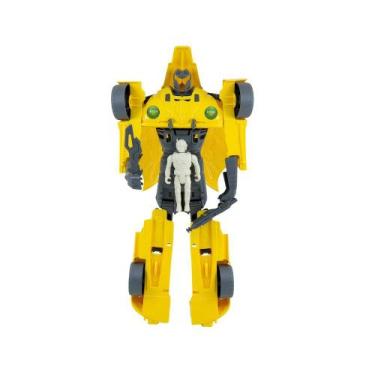 Imagem de Carrinho Robô Transformável Super Guardiões Amarelo Brinquedo Infantil