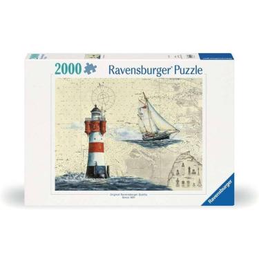 Imagem de Puzzle 2000 Peças Mapa do Farol Ravensburger 12000804