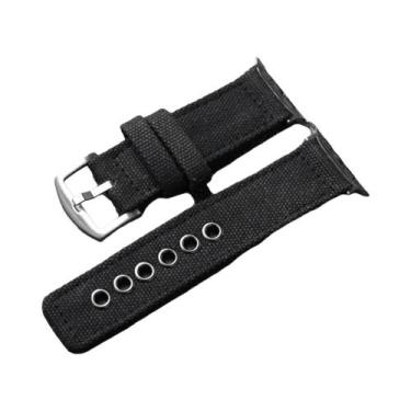 Imagem de Pulseira De Relógio Vintage Feita À Mão, Reforçada, Para iWatch Apple 