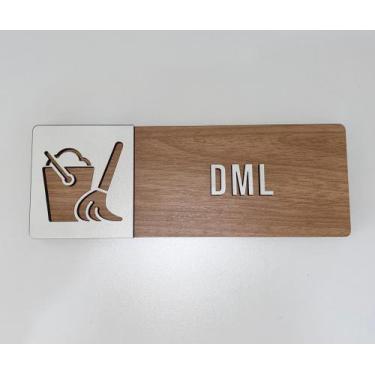 Imagem de Placa de sinalização DML em mdf - Realaser Store