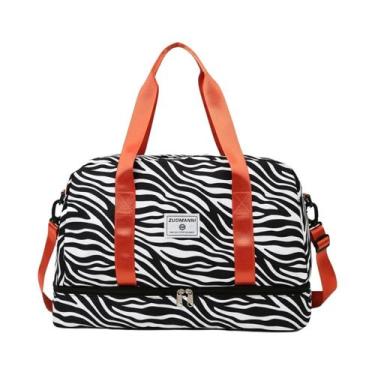 Imagem de Bolsa De Viagem Grande Para Mulheres Com Estampa De Animais Em Nylon, 