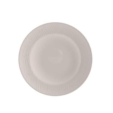 Imagem de Prato Fundo Sopa Linha Relevo Dunas Cinza Germer Porcelanas