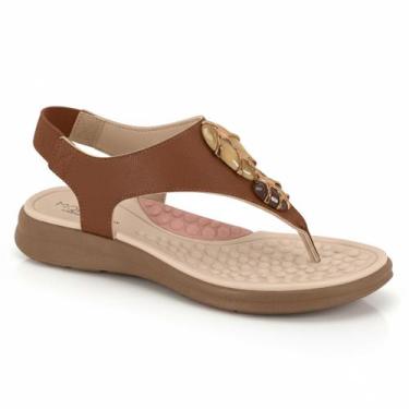 Imagem de Sandália Feminina Modare Rasteira Ortopédica Ultraconforto Elástico Pe
