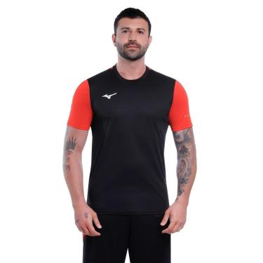 Imagem de Camiseta de futebol Mizuno Morelia Masculina P Preto-Masculino
