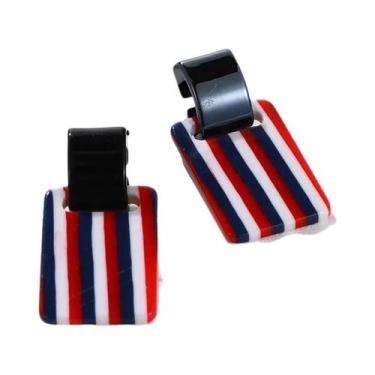 Imagem de Brincos Grandes Coloridos Para Mulheres, Tendência 2024, Joias De Moda