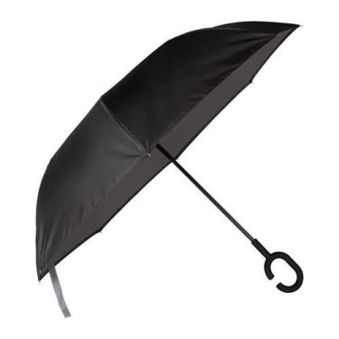 Imagem de Guarda-Chuva Invertido Mor Preto e Cinza