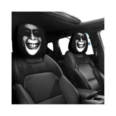 Imagem de Capa Protetora Para Apoio De Cabeça De Carro Com Tema De Terror, 2 Peç