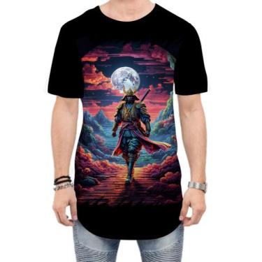 Imagem de Camiseta Longline Samurai Ronin Sunset Sem Mestre 7 - Kasubeck Store®,