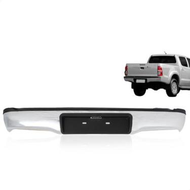 Imagem de Parachoque Traseiro Hilux 05 06 07 08 09 10 11 12 13 14 15 1 Furo Lant