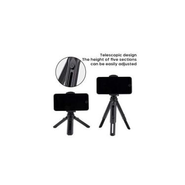 Imagem de Tripé portátil leve com suporte para celular rotação 360 ideal para vl