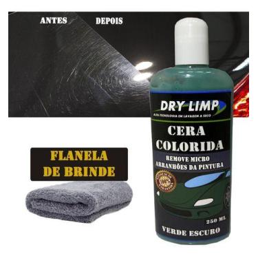 Imagem de Cera Colorida Automotiva Dry Limp Tira Riscos Superficiais, VERDE ESCU