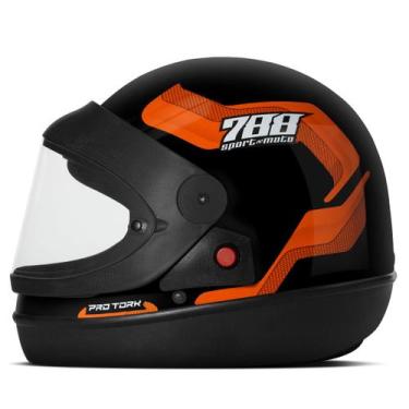 Imagem de Capacete Sport Moto 788 Automático Feminino Masculino Fechado Pro Tork