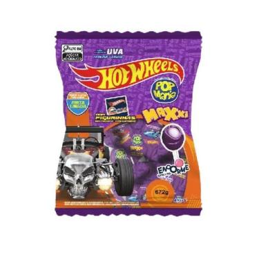 Imagem de PIRULITO POP MAXXI 28G C/24 Unidades, HOT WHEELS