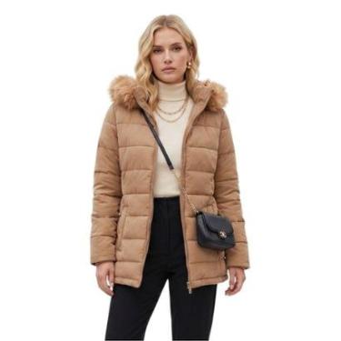 Imagem de Jaqueta Casaco  Inverno Dupla Face Puffer Veludo Premium-Feminino