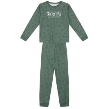 Imagem de Pijama infantil menino esportes brilha no escuro Brandili-Masculino