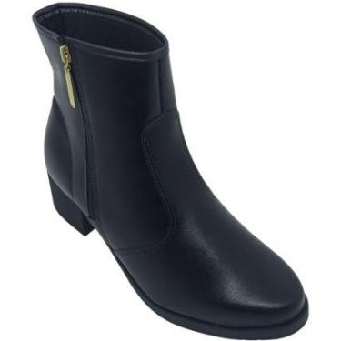 Imagem de Bota Moleca Feminina Napa Genebra com Salto 4,5cm-Feminino