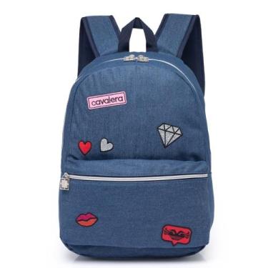 Imagem de Mochila Bolsa Notebook Feminina Reforçada Faculdade Viagem Cor Preto C