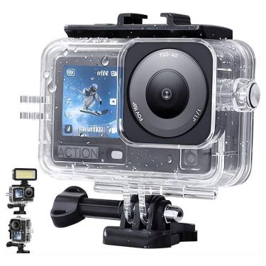 Imagem de Caixa Estanque Shoot DJI Action 6 45M Vidro Temperado Transparente